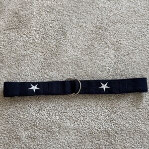 Vineyard Vines woven belt with embroidered stars